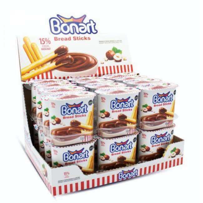 Σοκολάτα Πραλίνα Bonart με Bread Sticks (52gr) (1τμχ)
