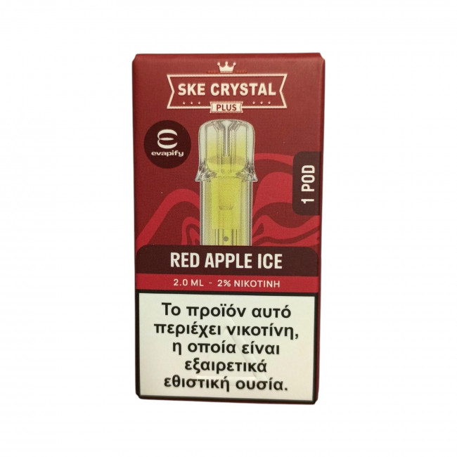 Ανταλλακτικό Pod Crystal Plus Red Apple Ice 2ml 20mg (1τμx)