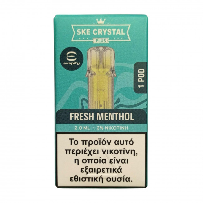 Ανταλλακτικό Pod Crystal Plus Fresh Menthol 2ml 20mg (1τμx)