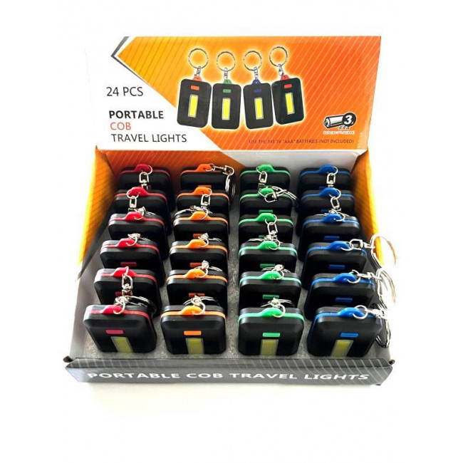 Μπρελόκ Φακός Led με Μπαταρίες Portable Cob Travel Lights (LM-06669)
