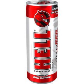 Ενεργειακό Ποτό Hell Red Grape Strong (250ml)
