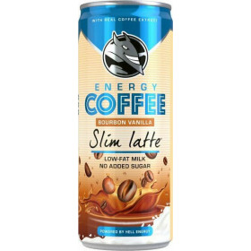 Ενεργειακό Ποτό Hell Coffee Slim Latte Bourbon Vanilla (250ml)
