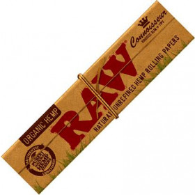 Χαρτάκια Στριφτού Raw Organic Hemp Αλεύκαντο King Size Slim με Τζιβάνες (32 φύλλα) (1τμχ) (HB.12944)