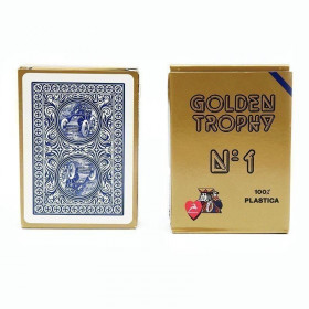 Τράπουλα Πλαστική Golden Trophy Modiano Μπλε (1τμχ)