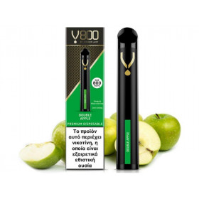 Ηλεκτρονικό Τσιγάρο Μιας Χρήσης Dinner Lady V800 Double Apple Disposable 20mg 2ml