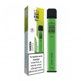 Ηλεκτρονικό Τσιγάρο μιας Χρήσης AK700 Classic Green Apple Aroma King 2ml 20mg