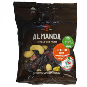 Ξηροί Καρποί & Αποξηραμένα Φρούτα Health Mix Almanda (90gr)