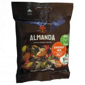 Ξηροί Καρποί & Αποξηραμένα Φρούτα Energy Mix Almanda (90gr)