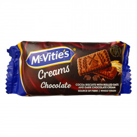 Μπισκότα Γεμιστά McVities Creams Dark Sandwich με Βρώμη & Σοκολάτα (87gr)