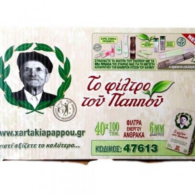 Φιλτράκια του Παππού Slim Ενεργού Άνθρακα 6mm (100φίλτρα) (1τμχ) (47613)