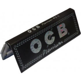 Χαρτάκια Ocb Premium Μαύρα (50 φύλλα) (1τμχ)