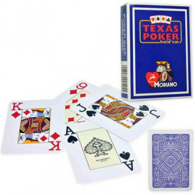 Τράπουλα Πλαστική Texas Poker Modiano Μπλε (1τμχ)