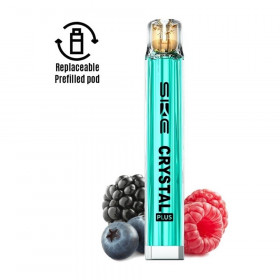 Ηλεκτρονικό Τσιγάρο Ske Crystal Plus Combo Blue Device με Prefilled Pod Blueberry Raspberries 2ml 20mg
