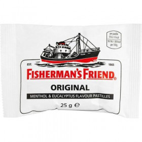 Καραμέλες Fisherman's Friend Original Extra Strong με Γεύση Μινθόλης & Ευκαλύπτου (25gr) (24τμχ)
