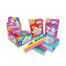 Τσίχλες Star Sticks Powder Effect Bubblegum (35gr) (18τμχ)
